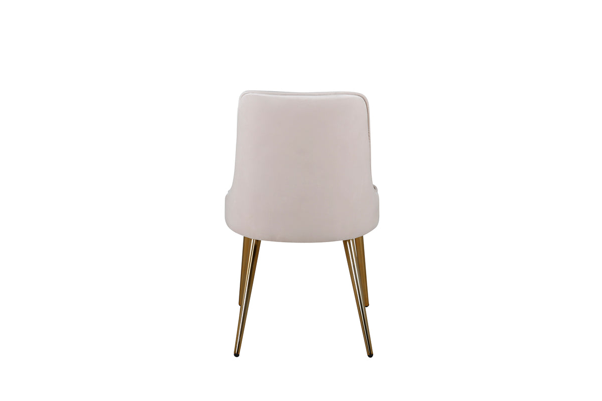 Stol velvet. 2-pack Beige