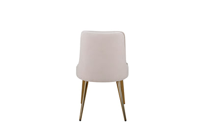 Stol velvet. 2-pack Beige