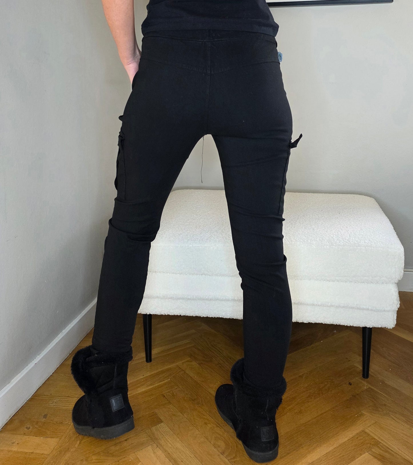 Mirakel byxa Cargo/fickor Svart