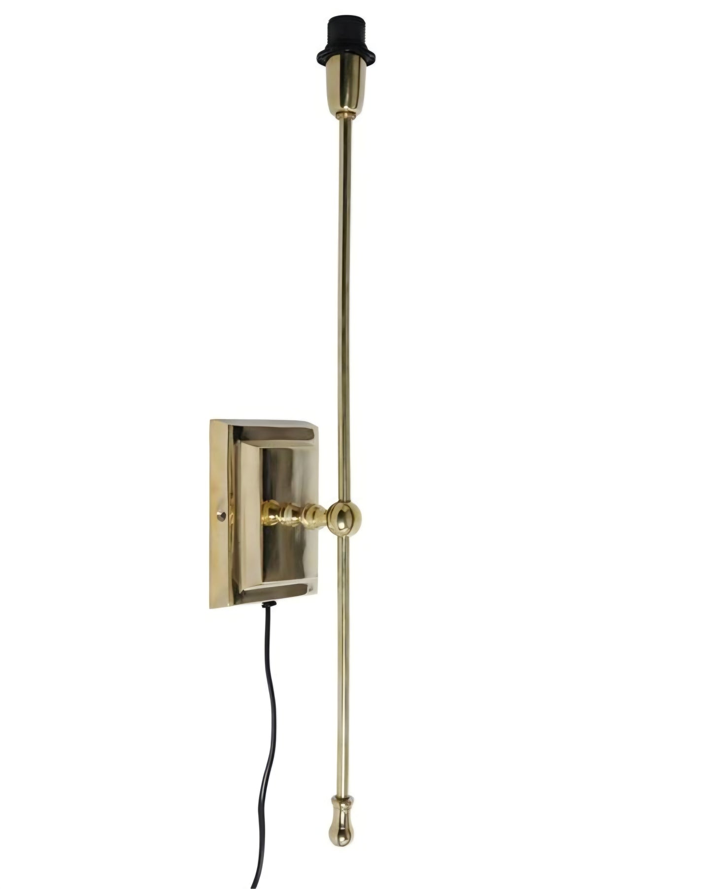 Vägglampa 63 cm Mässing