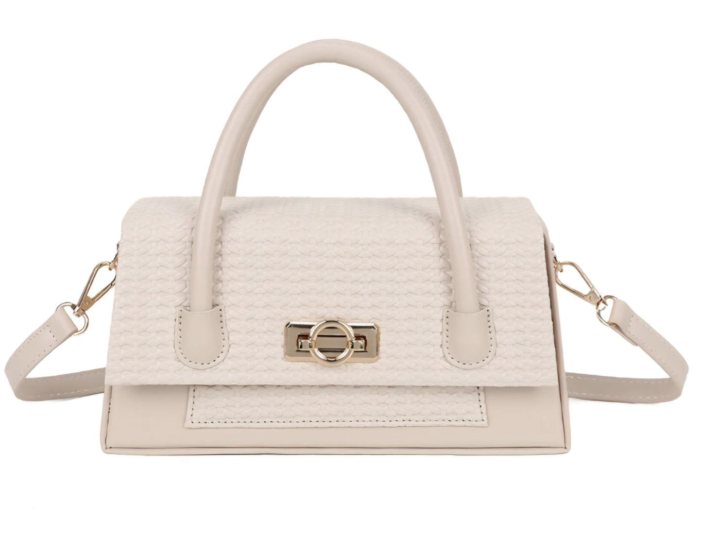 Gallantry Flätad Handväska Beige