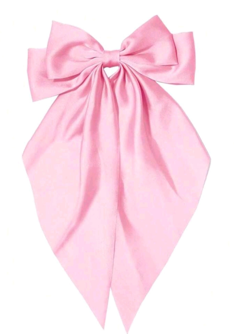 Rosett med klämma Rosa