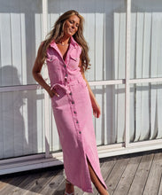 Load image into Gallery viewer, Jeansklänning Pink dream

