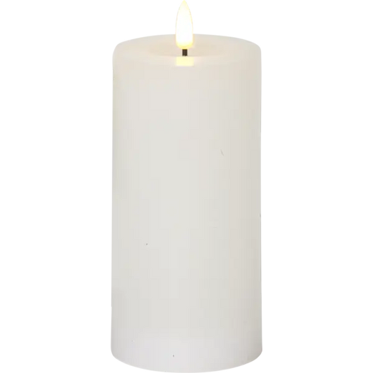 LED Blockljus Flamme 15 cm, Timer