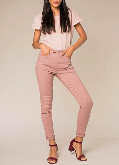 Stretchiga jeans skinny Gammelrosa