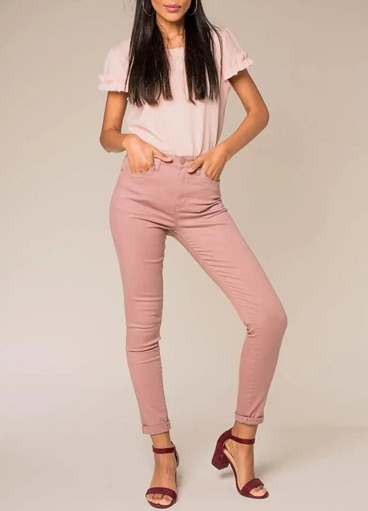 Stretchiga jeans skinny Gammelrosa