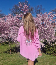 Load image into Gallery viewer, Bomullsskjorta Glitter Öga Rosa

