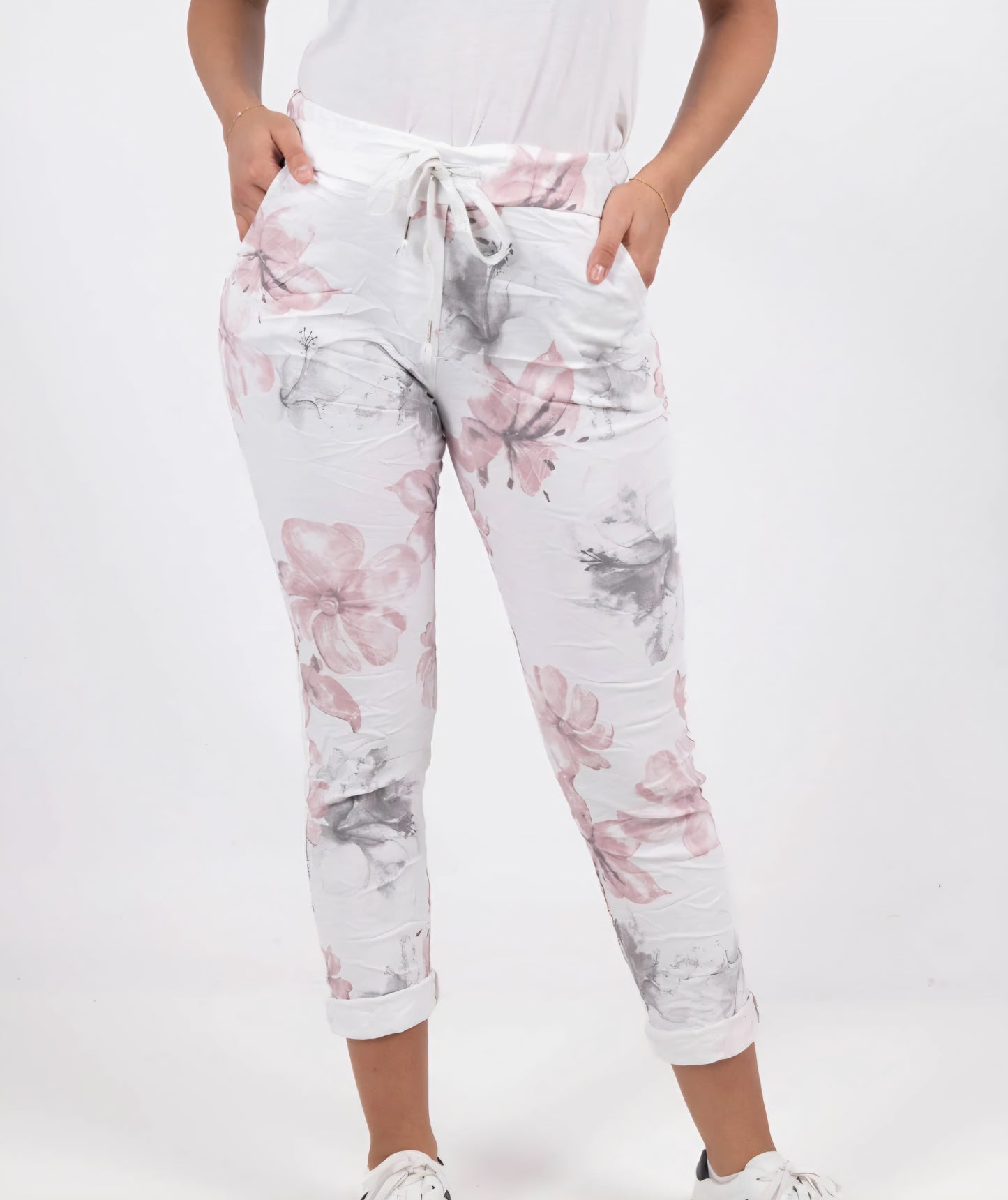 Mirakel byxor Flower Vit