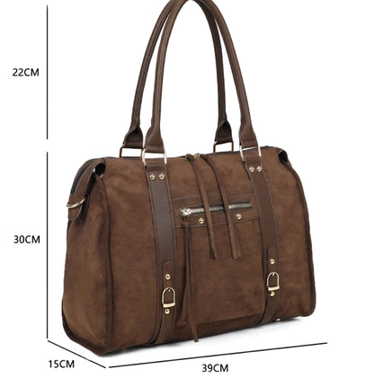 Gallantry tote-väska i mocka Brun