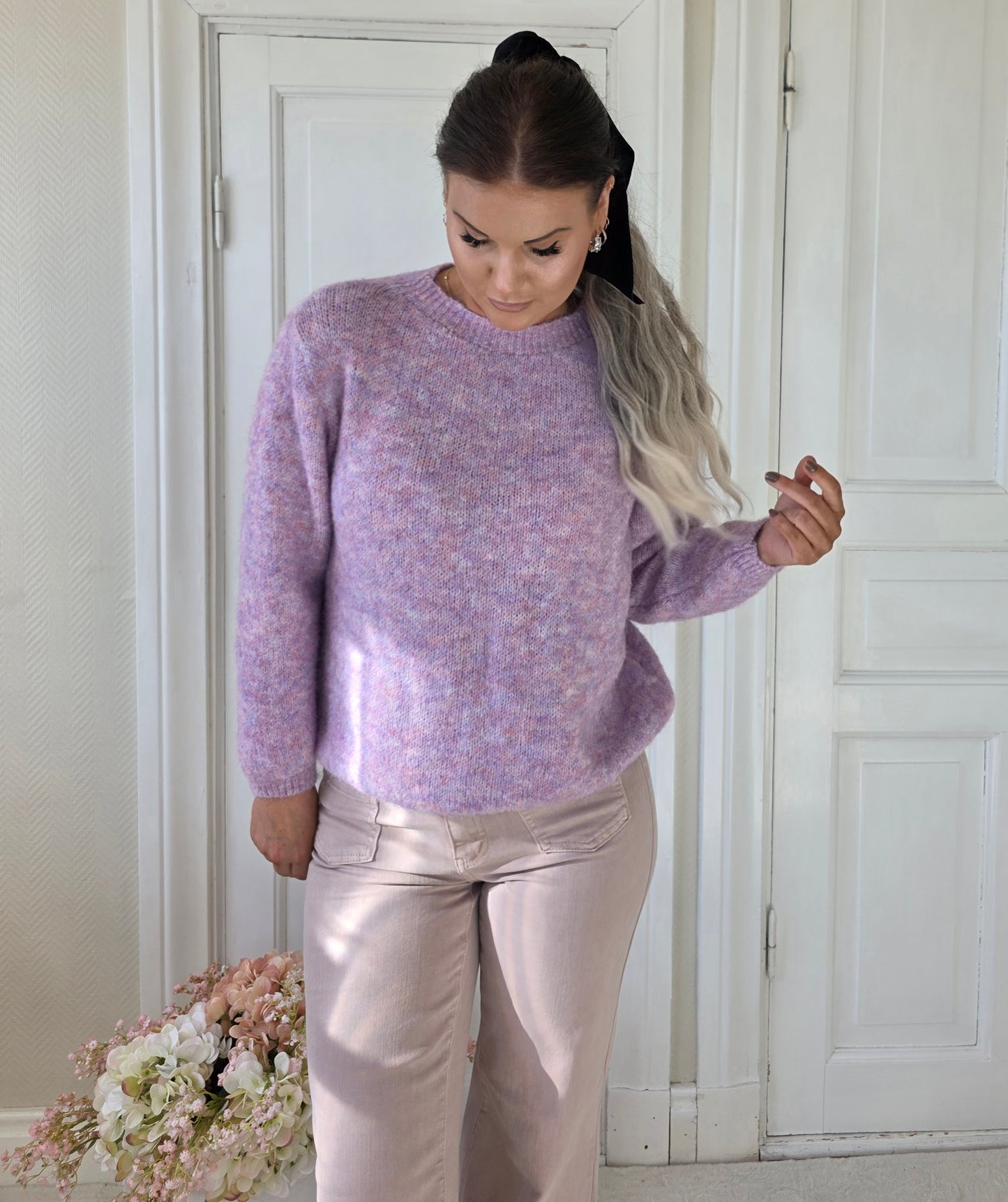 Malina långärmad tröja Lila