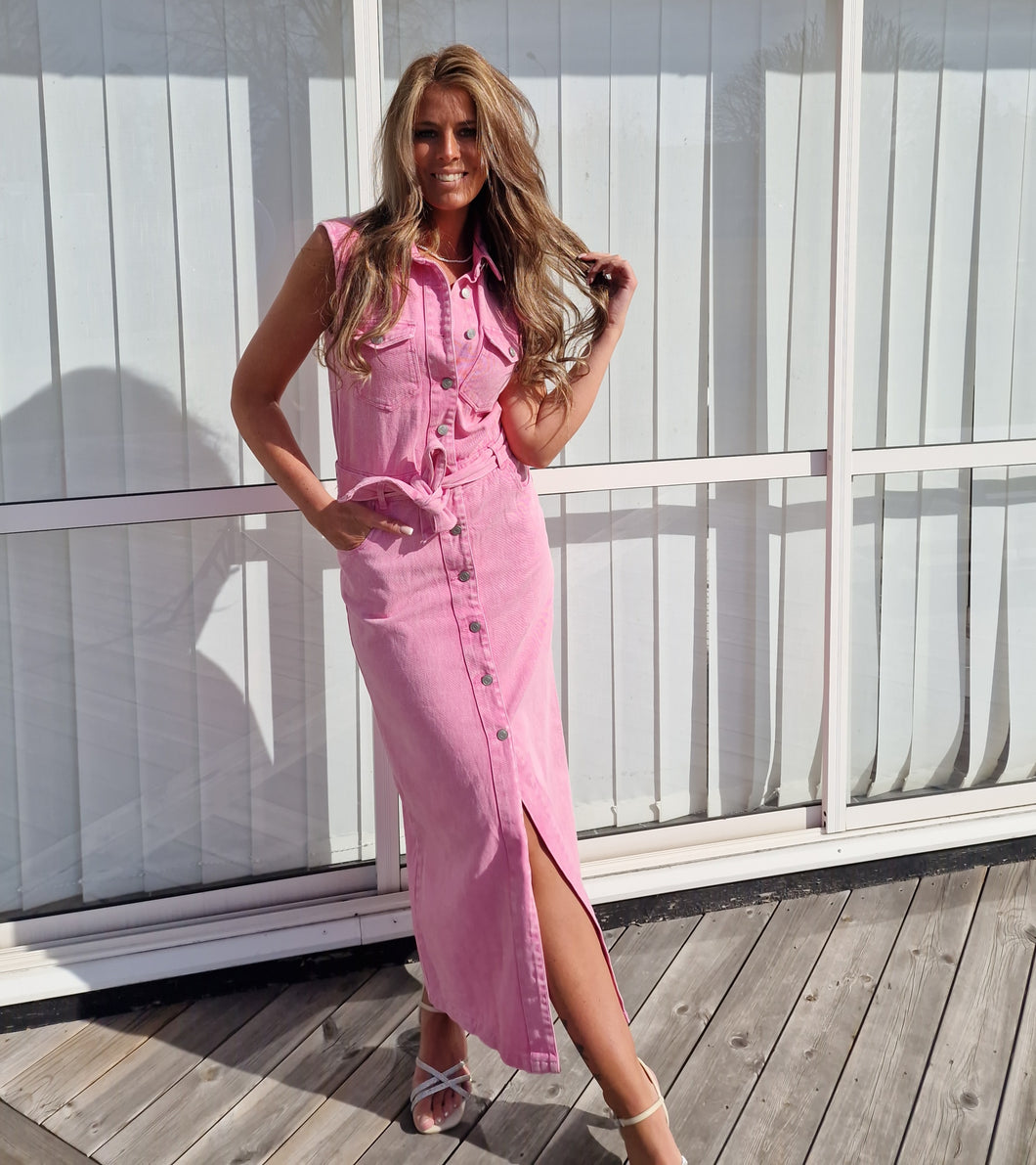 Jeansklänning Pink dream