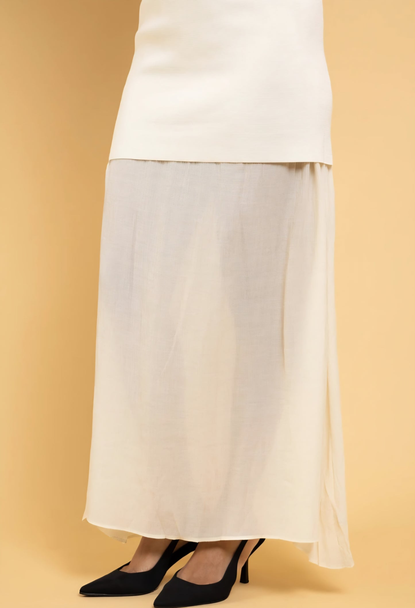 Kjol Rebecca Offwhite