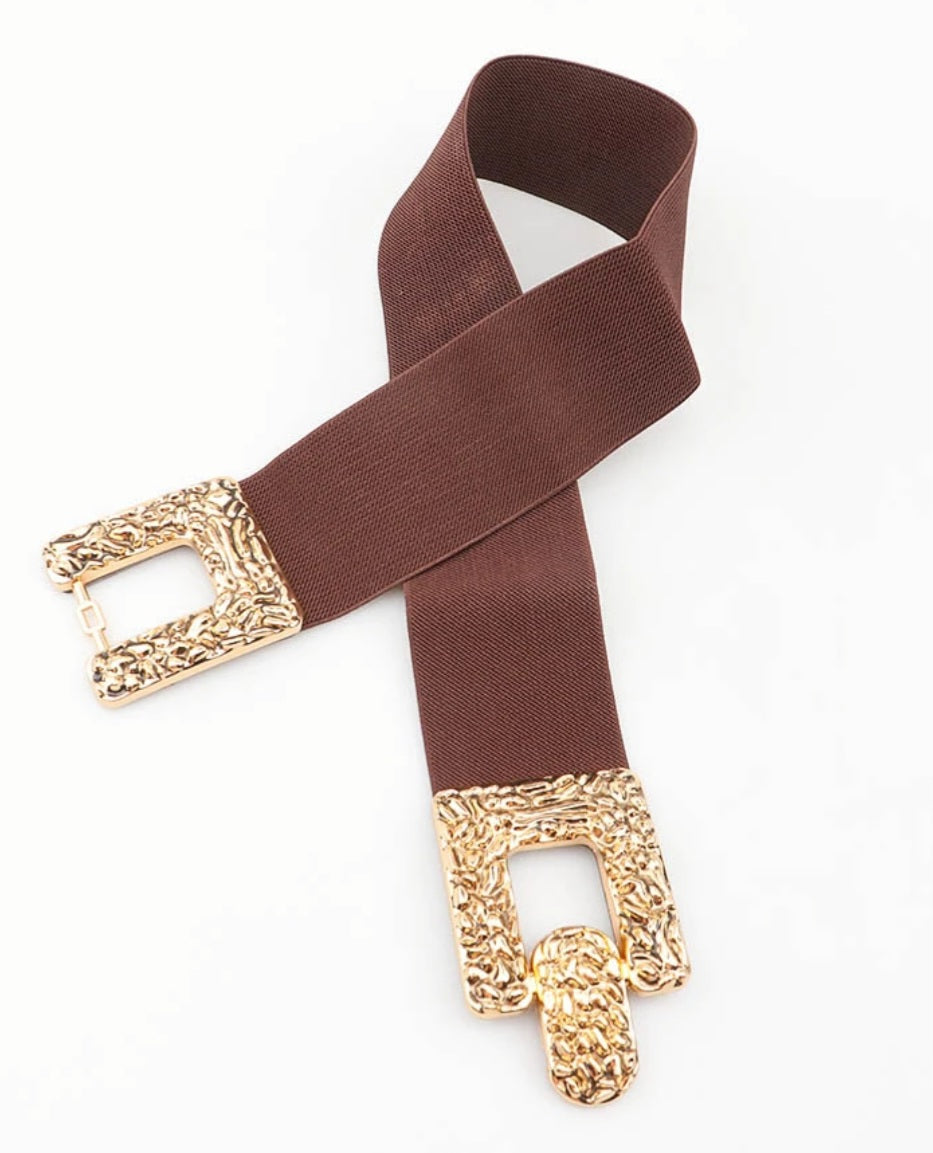 Elastisk midjeband Brun