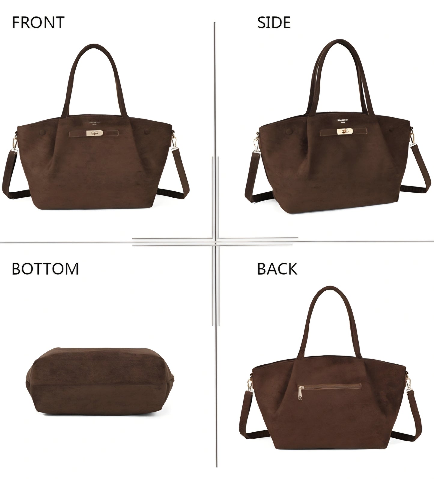 Gallantry mockahandväska Brun