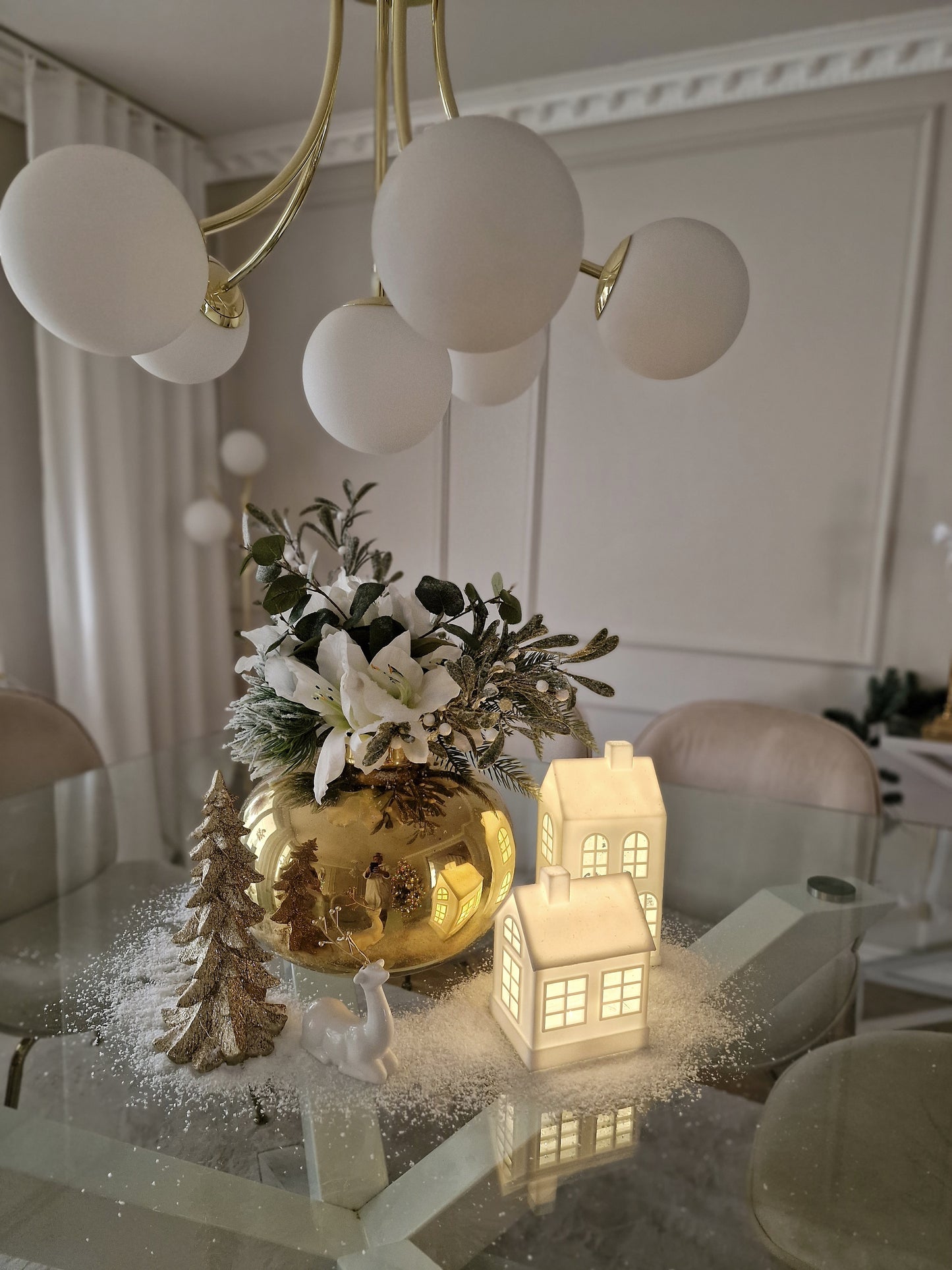 Inomhusdekoration belysning Vinter 22 cm