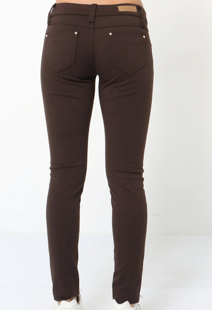 Jeggings stretch, Brun