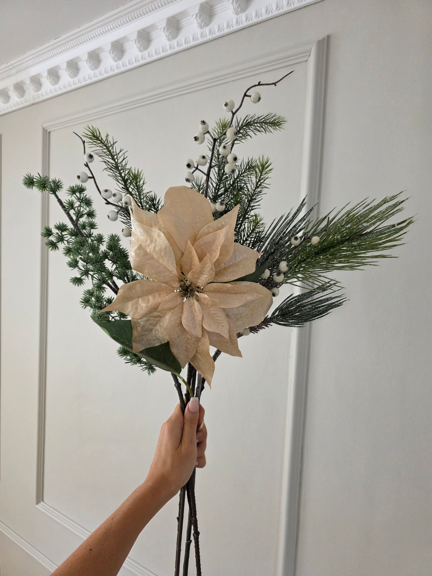 Julstjärna Champange Shimmer 70 cm