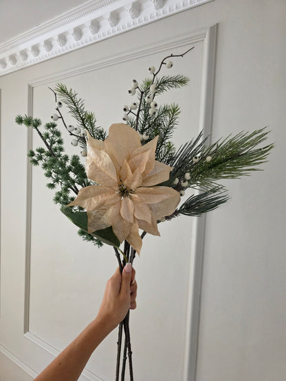 Julstjärna Champange Shimmer 70 cm