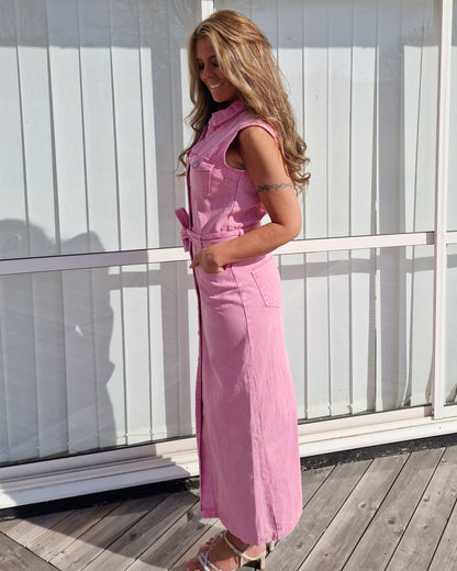 Jeansklänning Pink dream