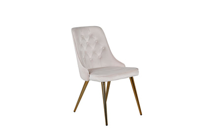 Stol velvet. 2-pack Beige