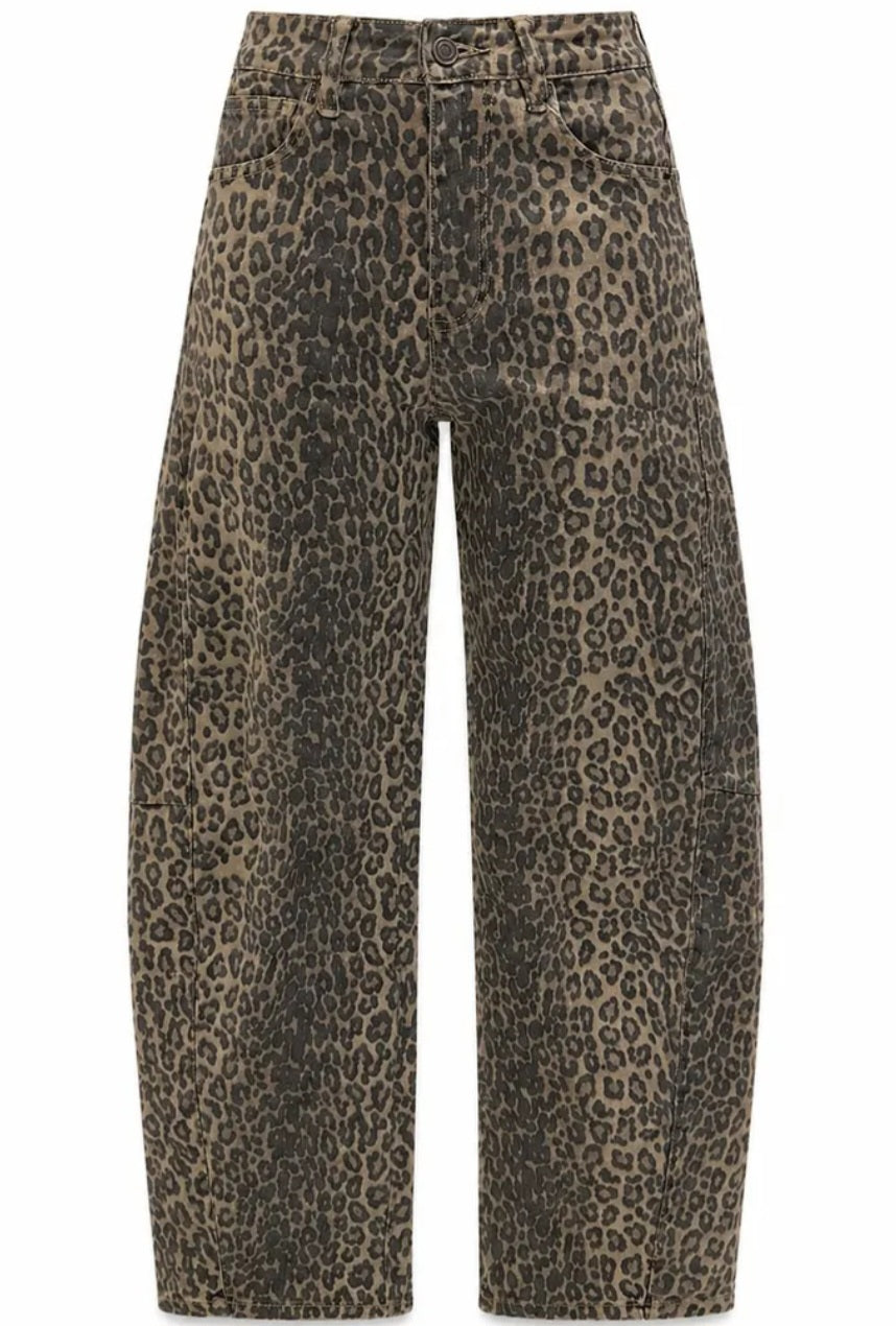 Leopard jeans