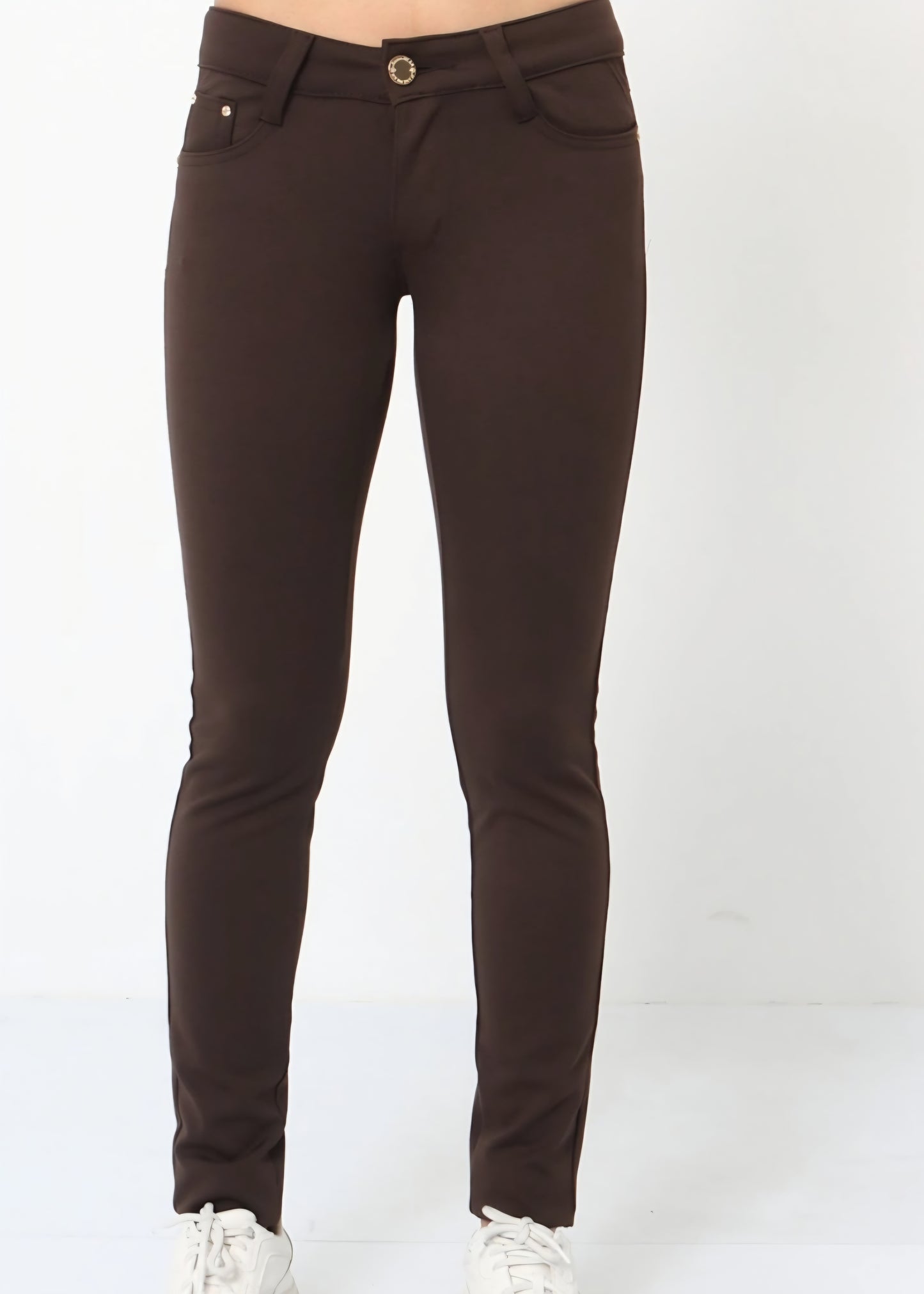 Jeggings stretch, Brun