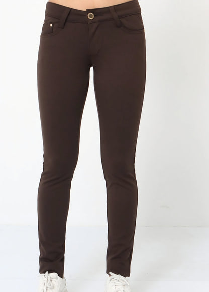 Jeggings stretch, Brun