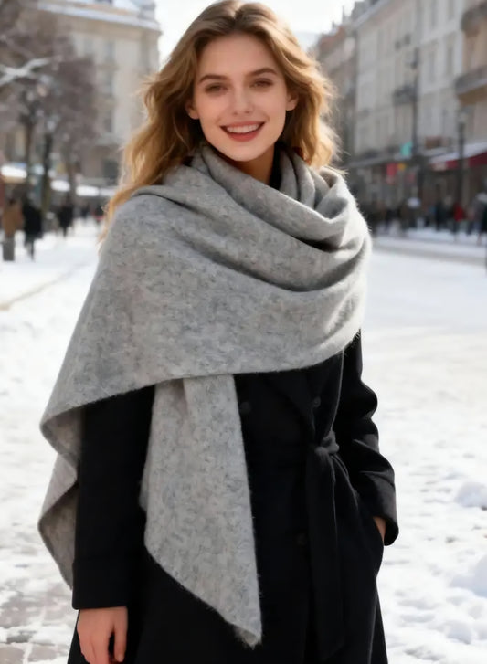 Mjuk halsduk Grå