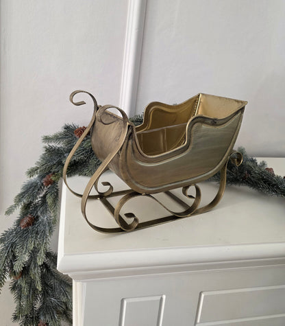 Dekoration Släde Antik Mässing
25 cm