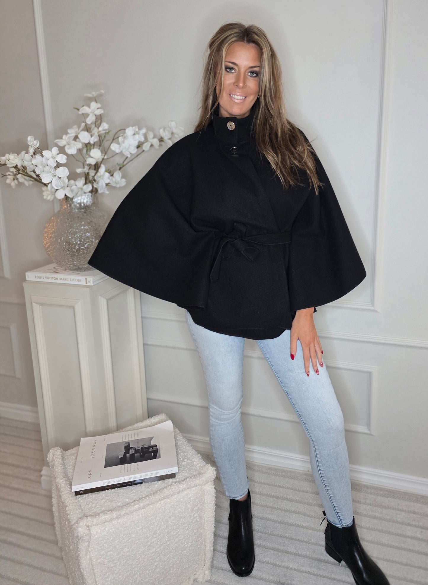 Poncho Kappa Elle Svart