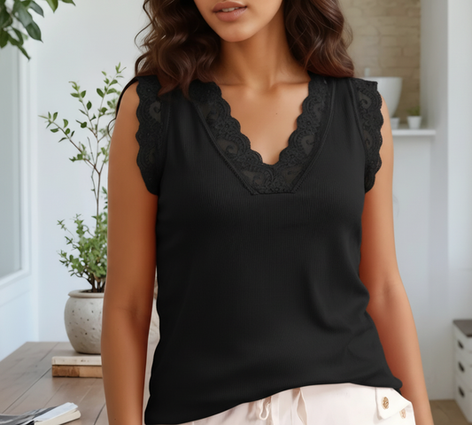 Extra Stretchig Topp Svart