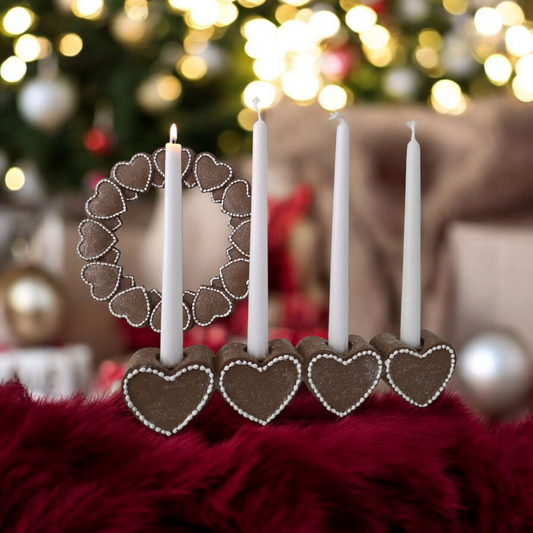 Ljusstake Pepparkakor 35 cm