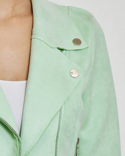 Perfecto mocka JACKET Mintgrön