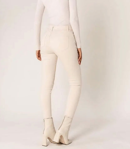 Stretchiga jeans skinny Cream