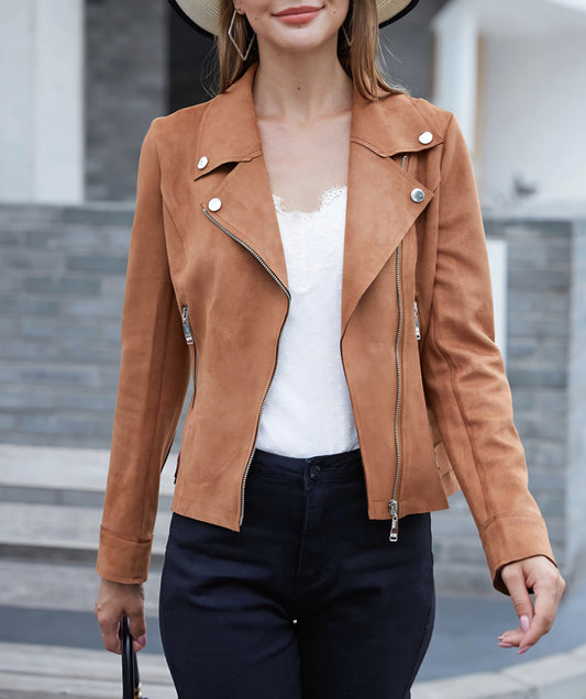 Perfecto mocka JACKET Cognac