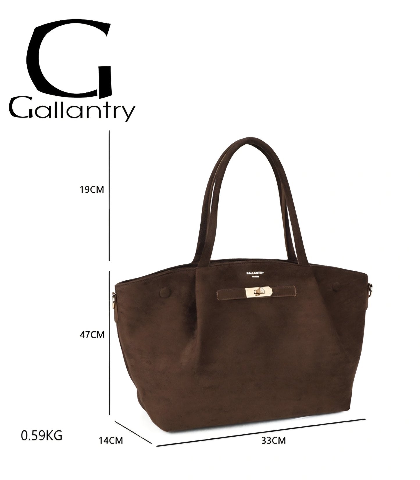 Gallantry mockahandväska Brun