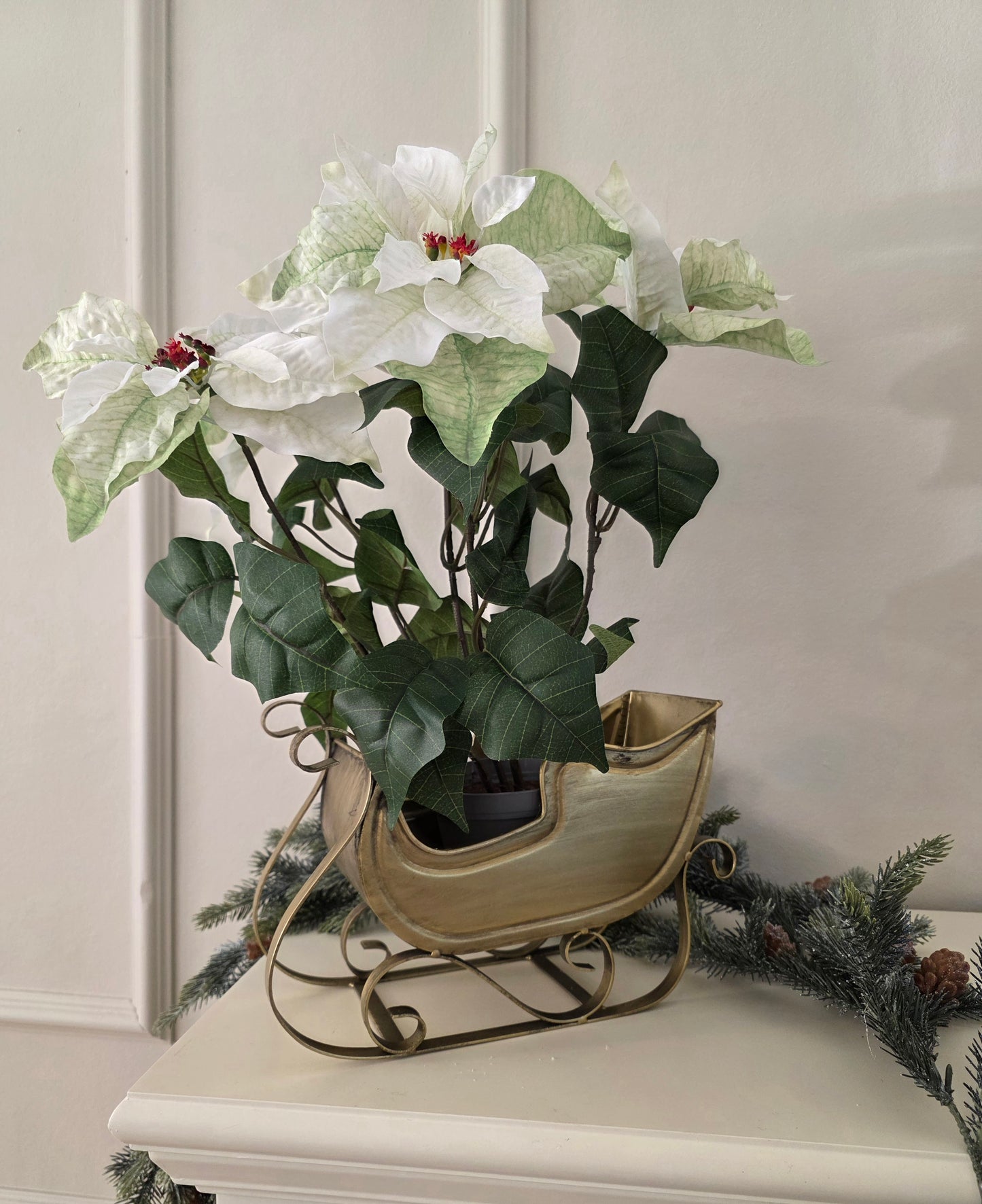 Dekoration Släde Antik Mässing
25 cm