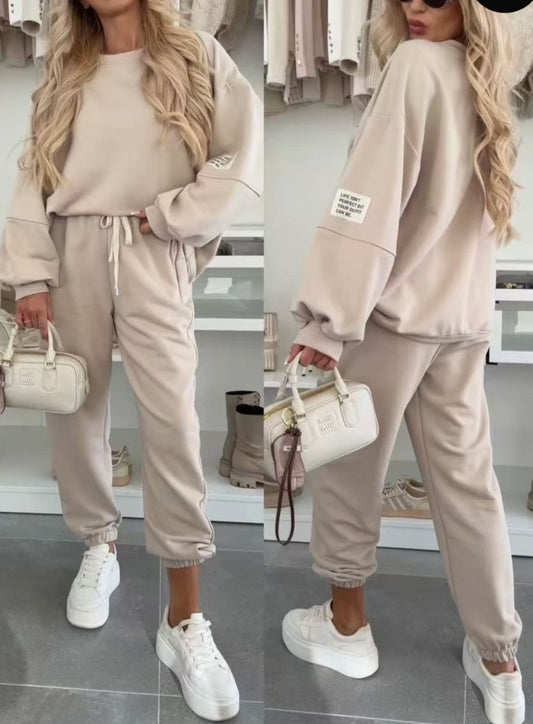 Oversize-set Beige