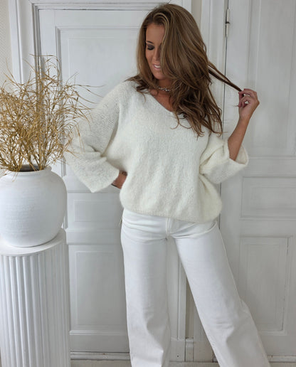 Mysig tröja Malina Vit