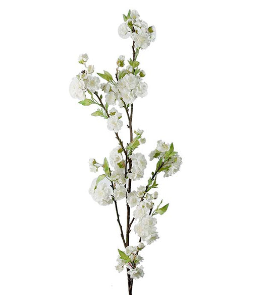 Konst Körsbärsblom 120 cm Vit