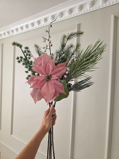 Julstjärna Rosa Shimmer 70 cm