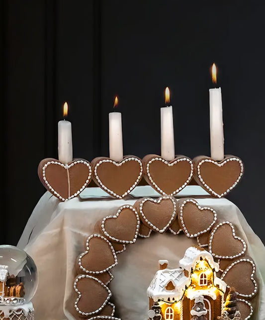 Ljusstake Pepparkakor 35 cm