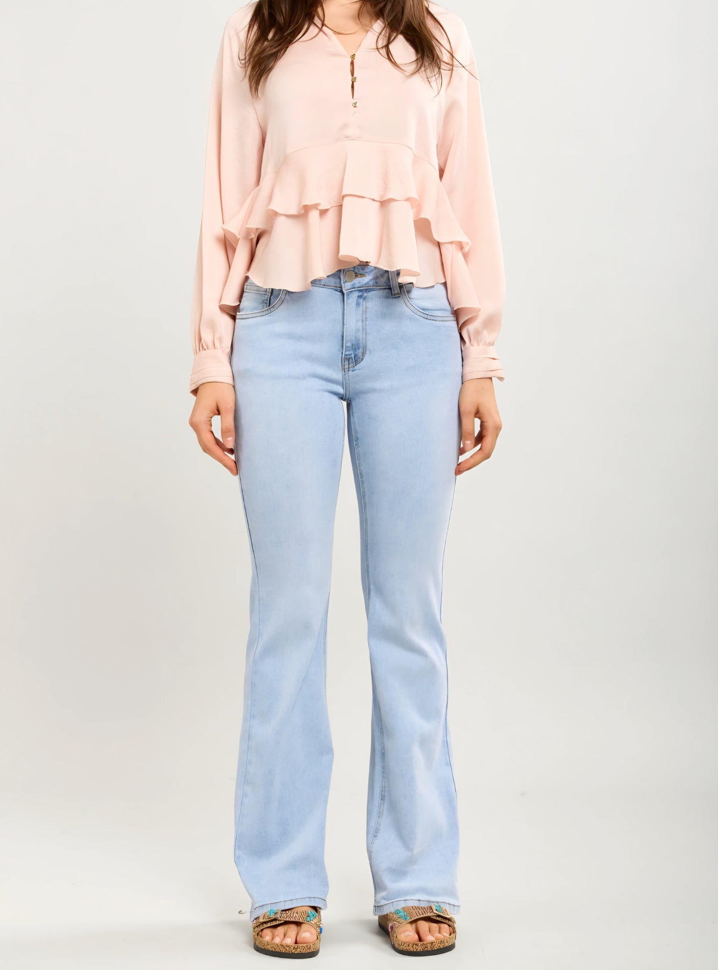 Toxik stretchiga bootcut-jeans