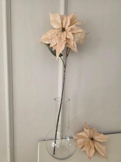 Julstjärna Champange Shimmer 70 cm