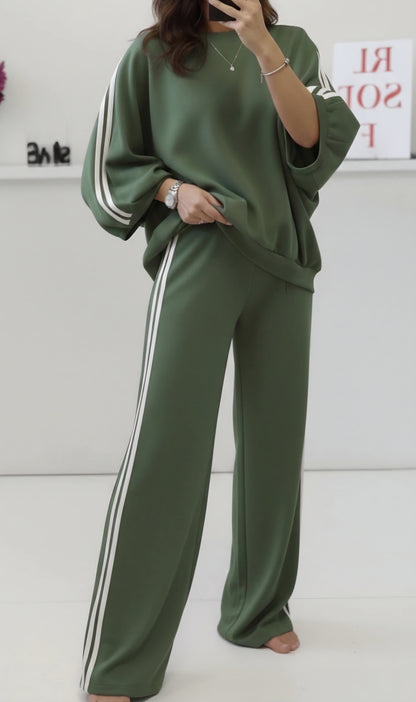 Set, Byxa+Tröja Grön