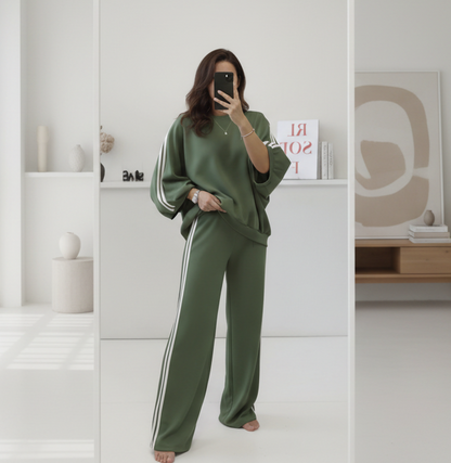 Set, Byxa+Tröja Grön