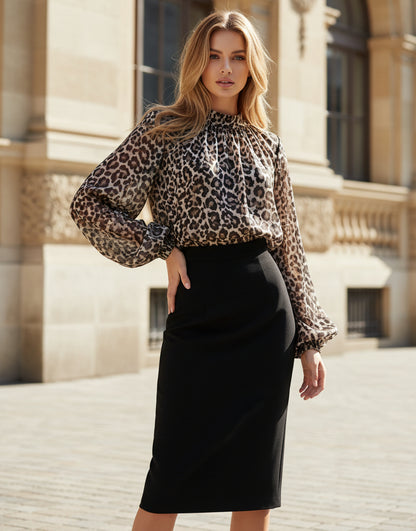 ANALLA-blus Leopard