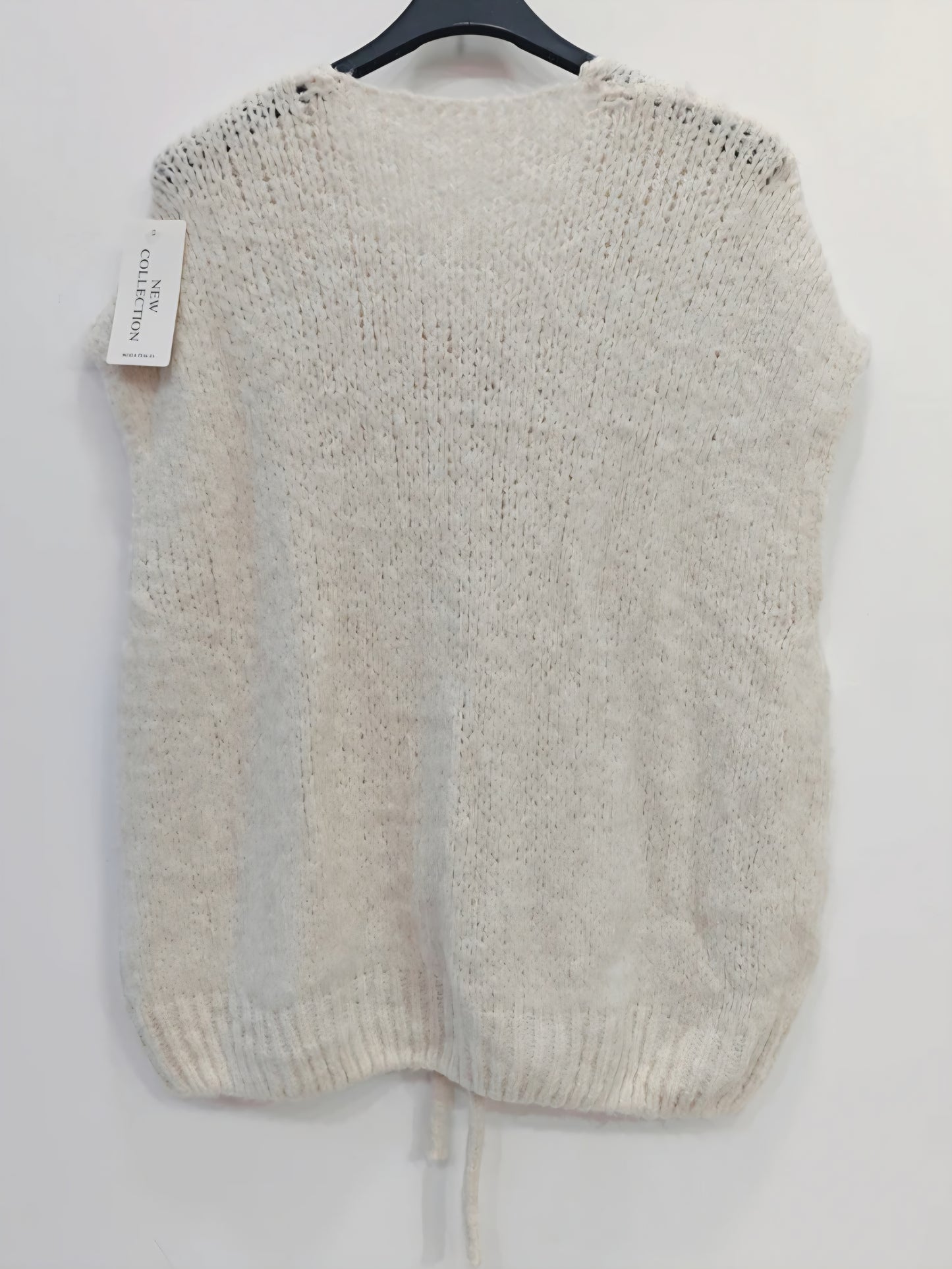 Väst med knyt Offwhite