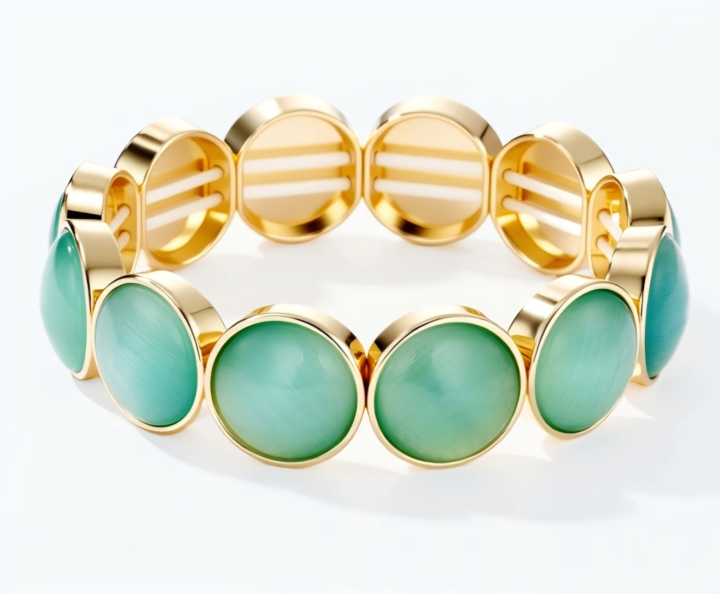 Elastiskt armband Grön Nickelfritt