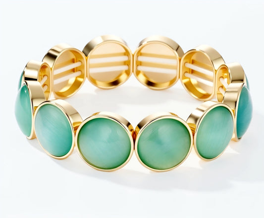 Elastiskt armband Grön Nickelfritt